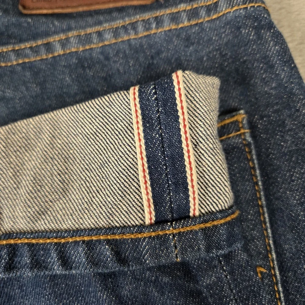 Charles Miller Brand Jeans Mens 32x33 CMBD X Fitz Denim Selvedge Raw USA Made‎